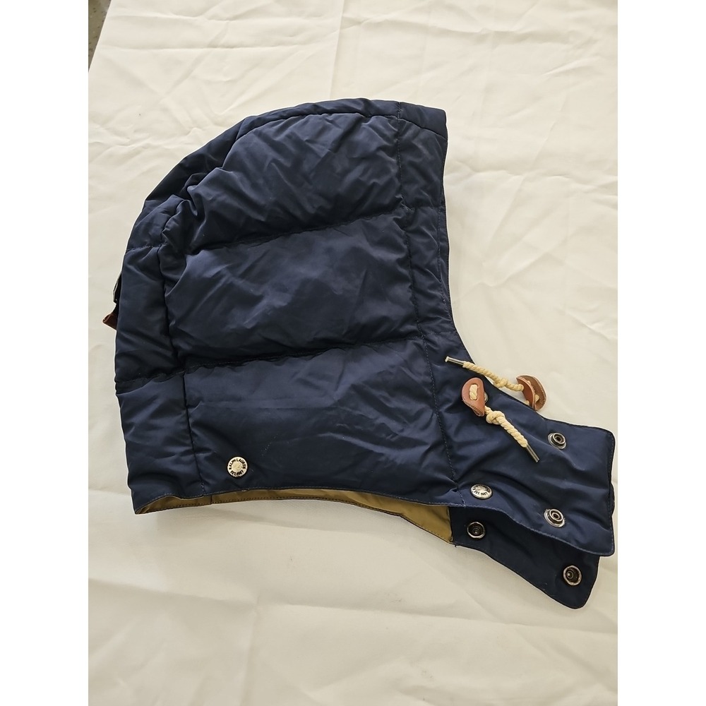 Polo Ralph Lauren Down Puffer Hood Replacement Navy Blue Lightweight - Picture 3 of 6